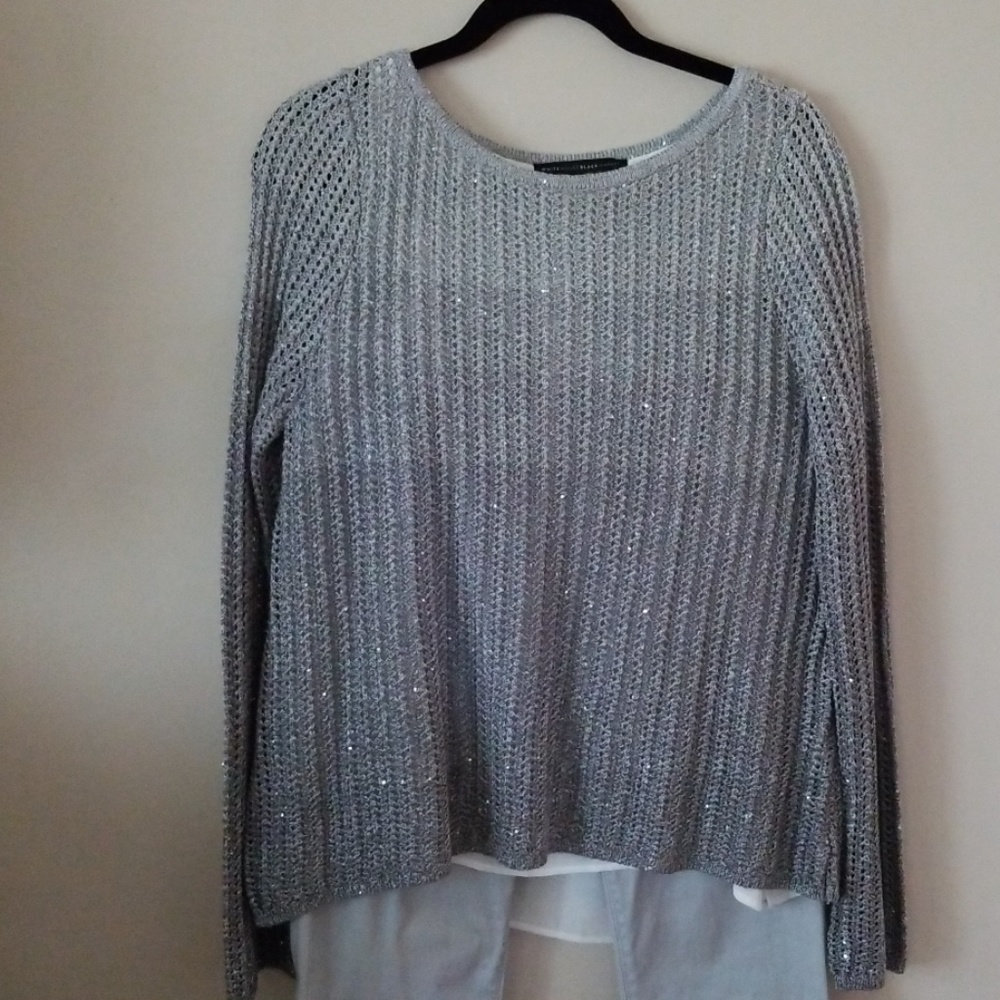 White House/Black Market metallic tops